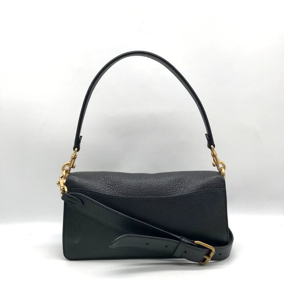Coach Black Pebbled Leather Tabby 26 Convertible Shoulder Bag 73995 - Picture 2 of 12